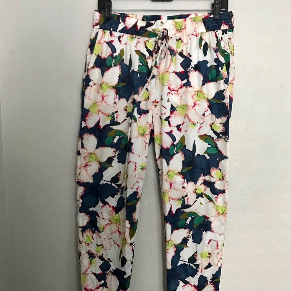 J Crew Floral lightweight pants